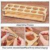 12-Hole Bamboo Glass Holder Display Racks ODIS-WH0061-08B-4