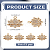2Pcs Brass Micro Pave Cubic Zirconia Charms ZIRC-LP0001-63-2