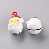 Christmas Baking Painted Brass Bell Pendants KKB-S002-008-2