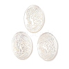 Natural White Shell Carved Cabochons SSHEL-I026-02A-03-1