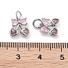 Brass Micro Pave Cubic Zirconia Pendants KK-P271-04P-A-3