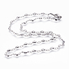 Non-Tarnish 304 Stainless Steel Chain Necklaces STAS-P164-17P-1