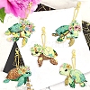 DIY Diamond Painting Turtle Keychain Kit PW-WGA1302-01-1