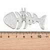 Textured 304 Stainless Steel Cuff Open Rings SA-CBA0F84-07P-2