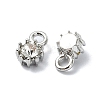 Rack Plating Alloy Rhinestone Charms FIND-M014-16A-P-2