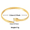 Elegant and Stylish Design Snake Shape 304 Stainless Steel Cuff Bangles for Women UQ4191-2-1