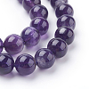 Natural Amethyst Beads Strands X-G-G099-8mm-1-3