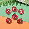 Platinum Plated Alloy Enamel Charms LS-ENAM-S118-03B-P-5