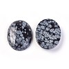 Natural Snowflake Obsidian Cabochons G-F608-03E-2