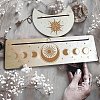 2Pcs 2 Style Natural Wood Card Stand for Tarot DJEW-GF0001-23-5