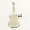 Non-Tarnish Guitar 201 Stainless Steel Stamping Blank Tag Big Pendants STAS-S030-02-2