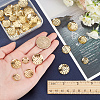 SUNNYCLUE 100Pcs 5 Style Brass Finger Ring/Brooch Sieve Findings KK-SC0002-66-3