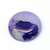 Dyed Natural Striped Agate/Banded Agate Cabochons X-G-R348-20mm-01-2