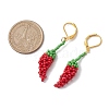 Glass Leverback Earrings EJEW-MZ00303-3