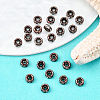 Brass Rhinestone Spacer Beads RB-A014-Z4mm-01R-NF-4