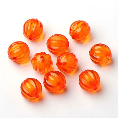 Autumn Theme Transparent Acrylic Beads TACR-S089-22mm-11-1
