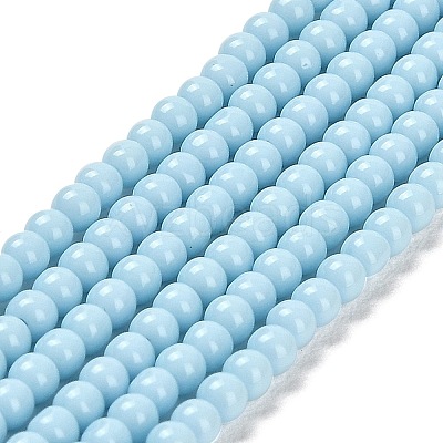 Imitation Jade Glass Beads Strands GLAA-K062-A01-06-1