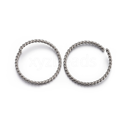 Tarnish Resistant 304 Stainless Steel Open Jump Rings STAS-F191-11P-D-1