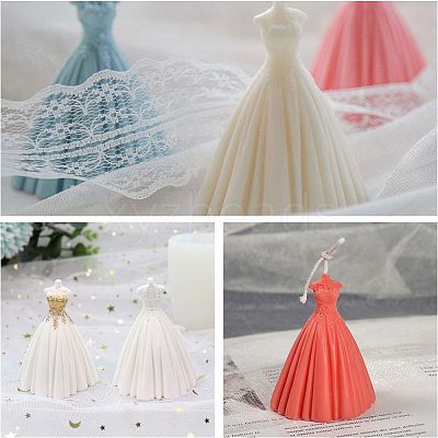 Wedding Dress Food Grade Silicone Molds Kits DIY-OC0003-20-1