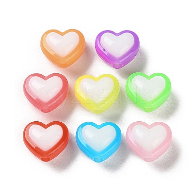 Two Tone Opaque Acrylic Beads SACR-I005-05B-1