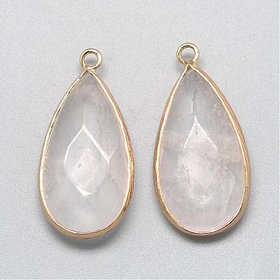 Natural Quartz Crystal Pendants G-S221-13G-1