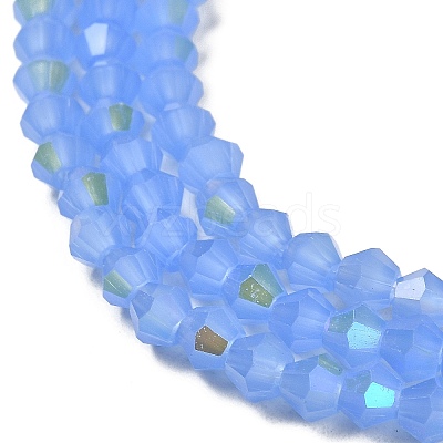 Imitation Jade Electroplate Glass Beads Strands EGLA-A039-J4mm-L04-1