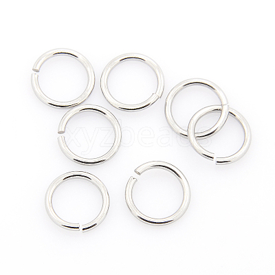 Tarnish Resistant 304 Stainless Steel Open Jump Rings STAS-J013-10xx1.2mm-01-1