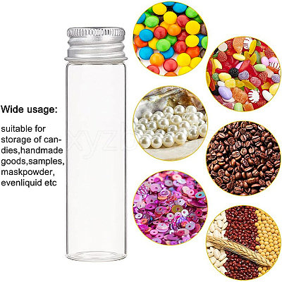 100Pcs Empty Glass Bead Storage Tubes AJEW-BC0009-83C-1