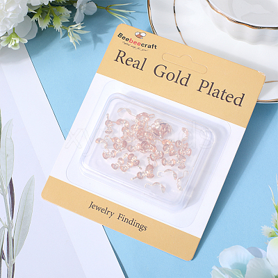 40Pcs Brass Bead Tips KK-BBC0010-54-1