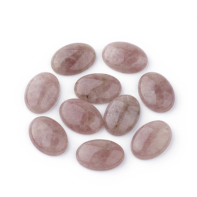 Natural Strawberry Quartz Gemstone Cabochons X-G-T020-18x25mm-28-1