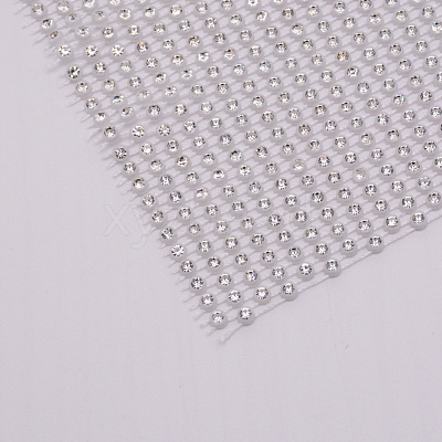 Plastic Elasticity Rhinestone Net KY-WH0020-86A-1