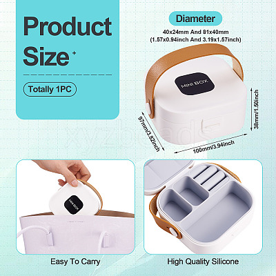 Square PU Leather & PP & Silicone Jewelry Set Box AJEW-TAC0014-13B-1