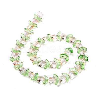 Transparent Glass Beads Strands LAMP-H061-02A-1