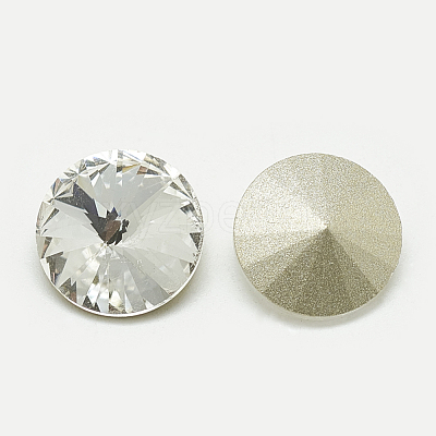 Pointed Back Glass Rhinestone Cabochons RGLA-T086-16mm-01-1