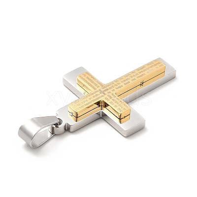PVD Vacuum Plating 304 Stainless Steel Pendants STAS-K244-04GP-1
