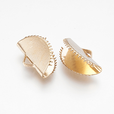 Iron Ribbon Crimp Ends IFIN-I026-02LG-B-1