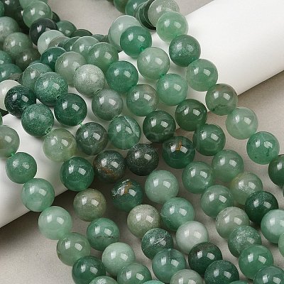 Natural Green Aventurine Beads Strands G-Q462-12mm-20-1