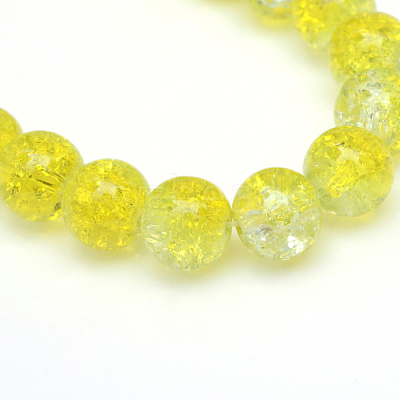 Baking Paint Crackle Glass Bead Strands CCG-S001-6mm-04-1