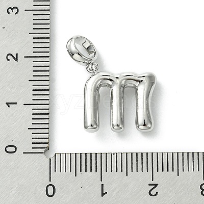 Rack Plating Brass with ABS Plastic Pearl European Dangle Charms KK-G501-02M-P-1