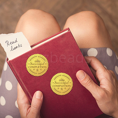 Self Adhesive Gold Foil Embossed Stickers DIY-WH0211-350-1