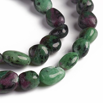 Natural Ruby in Zoisite Beads Strands G-D0002-D69-1