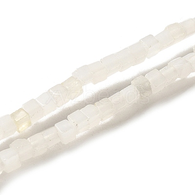 Natural White Jade Beads Strands G-B064-A28-1
