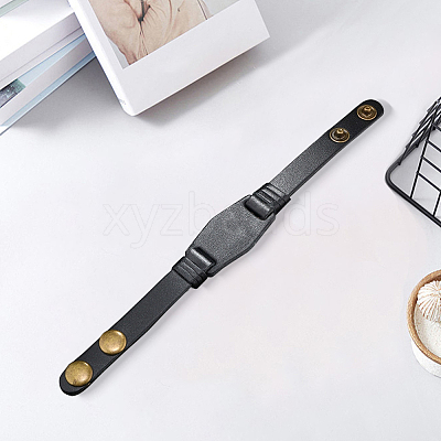 Punk Style Leather Cord Bracelets BJEW-WH20008-20C-1
