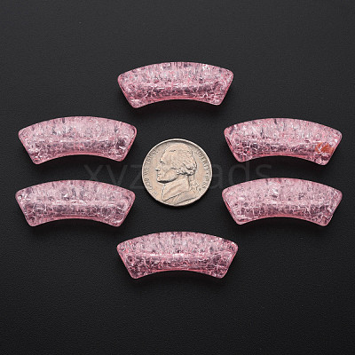 Transparent Crackle Acrylic Beads CACR-S009-001B-N26-1