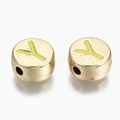 Alloy Enamel Beads LS-X-ENAM-S122-029Y-RS-1