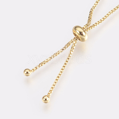Adjustable Brass Bolo Bracelets BJEW-L618-02G-1