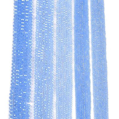Electroplate Glass Beads Strands EGLA-A044-J4mm-A03-1