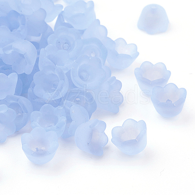 Transparent Acrylic Beads Caps X-PL543-5-1