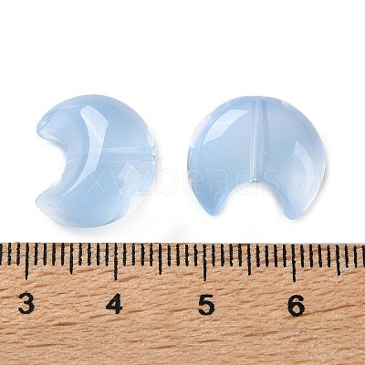 Baking Paint Transparent Glass Beads DGLA-F003-01E-1