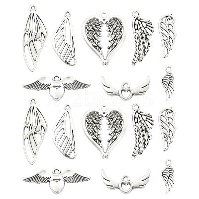 80Pcs 8 Styles Tibatan Style Alloy Pendants FIND-CJ0006-02-1